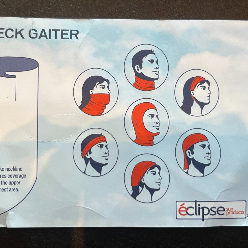 Éclipse Classic Neck Gaiter UPF 50+ Cooling Sun Protection | Plum | New - Picture 5 of 8